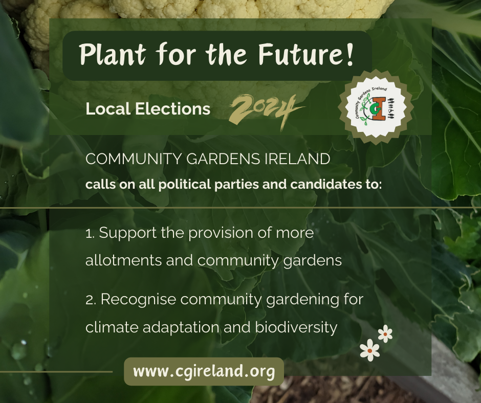 Local Elections 2024 Plant for the Future Community Gardens Ireland